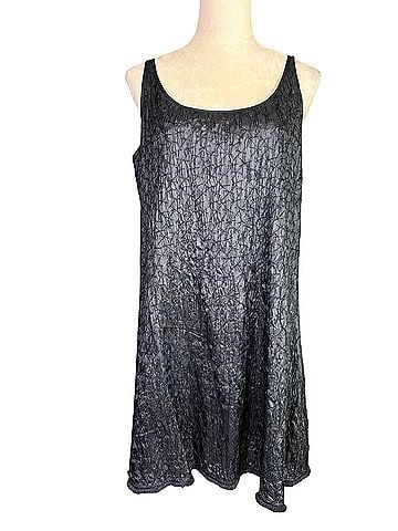 Eileen Fisher Scrumple Tussah Cocktail Dress (view 1)
