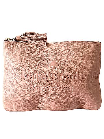 Kate Spade New York Pink Blush Leather Clutch (view 1)