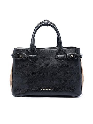 Burberry Small House Check and Leather Banner Satchel (view 1)
