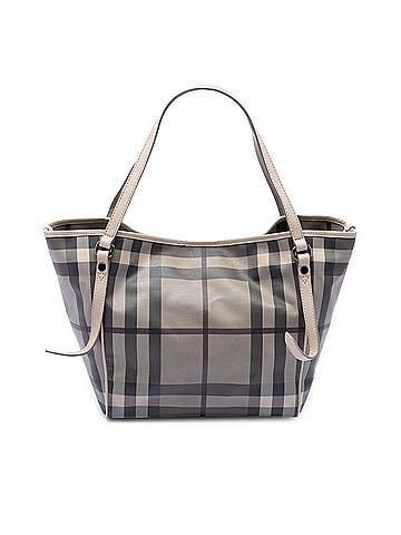 Burberry Small Smoke Check Coated Canvas Canterbury Tote (view 1)