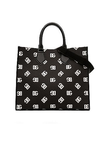Dolce & Gabbana Large Logo Canvas Shopping Tote (view 1)
