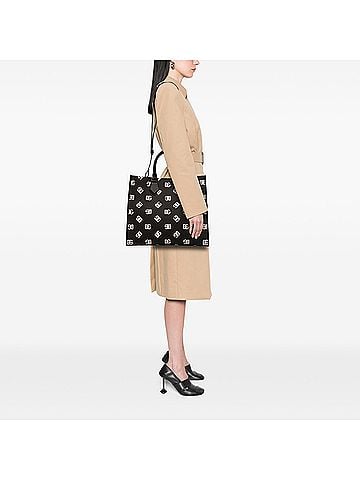 Dolce & Gabbana Large Logo Canvas Shopping Tote (view 2)