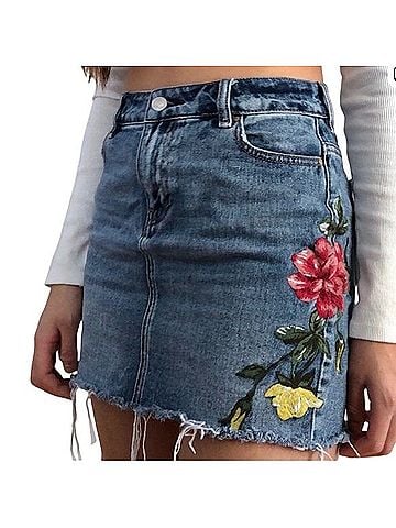 PacSun Denim Skirt (view 1)