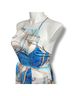 AaKaa 100% Polyester Paisley Blue Tan Red Casual Dress Size L - photo 8