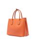 Prada 100% Leather Orange Medium Saffiano Cuir Double Handle Satchel One size - photo 3