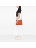 Prada 100% Leather Orange Medium Saffiano Cuir Double Handle Satchel One size - photo 6
