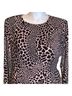 Alfani Animal Print Pink Black Casual Dress Size L - photo 4