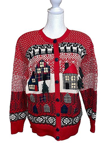Susan Bristol Christmas Cabin Cardigan (view 1)