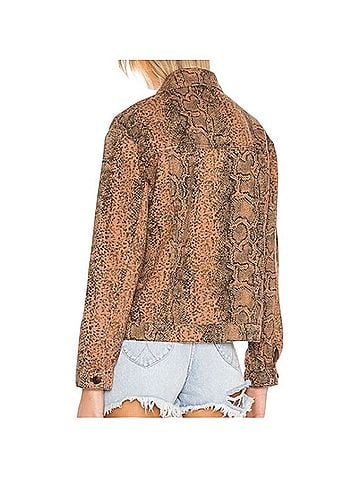 Free People Snake Trucker Jacket Denim Jacket (view 2)