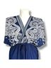 Just Love Floral Blue White Casual Dress Size XL - photo 3