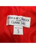 Gunne Sax 100% Polyester Red Cocktail Dress Size 5 - photo 9
