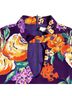 Everly 100% Polyester Floral Purple Orange Casual Dress Size S - photo 4