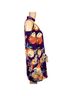 Everly 100% Polyester Floral Purple Orange Casual Dress Size S - photo 9