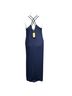 Suzanne Betro 61% Polyester 33% Rayon 6% Spandex 100% Cotton Blue Casual Dress Size 2X - photo 2