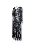 Lbisse Floral Blue Red White Black Casual Dress Size 2X - photo 6