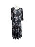 Lbisse Floral Blue Red White Black Casual Dress Size 2X - photo 1