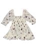 Free People Floral White Purple Pink 3/4 Sleeve Blouse Size S - photo 1