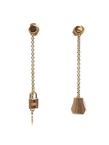 Hermès HERMES Kelly Clochette Earrings in 750 Pink Gold (Women's) (view 1)