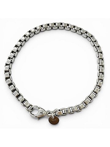 Tiffany & Co. TIFFANY&Co. Tiffany Venetian SV925 Chain Bracelet, Silver Accessory, Total Weight 15.4g, Men's & Women's (view 1)