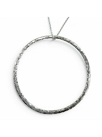 Tiffany & Co. TIFFANY&Co. Tiffany Vintage Paloma Picasso Circle Necklace 925 Silver Pendant, Weight 2.8g, Women's (view 1)