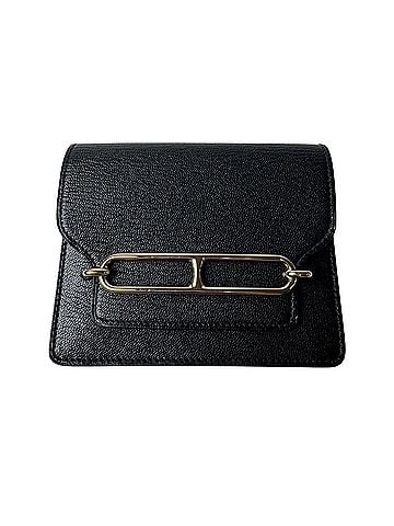 Hermès Hermes HERMES Luli Slim Wallet Black Wallet/Coin Case Gold Hardware U Stamp Women's (view 1)
