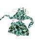 Superdown 100% Poly Tropical Green Jumpsuit Size L - photo 1