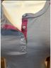 Smartwool 100% Merino Gray Burgundy 3/4 Sleeve Button-Down Shirt Size XL - photo 3
