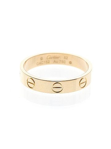 Cartier Cartier Mini Love Ring With 1 Diamond Pink Gold (18K) Fashion Diamond Band Ring Pink Gold (view 1)