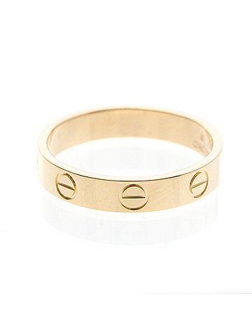 Cartier Cartier Mini Love Ring With 1 Diamond Pink Gold (18K) Fashion Diamond Band Ring Pink Gold (view 2)