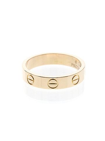 Cartier Cartier Mini Love Ring Pink Gold (18K) Fashion No Stone Band Ring Pink Gold (view 2)