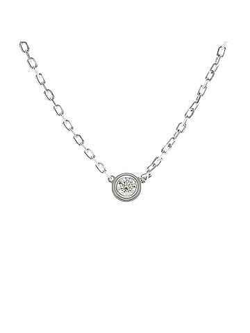 Cartier Cartier Damour Necklace SM Small Model White Gold (18K) Diamond Men,Women Fashion Necklace (Silver) (view 1)