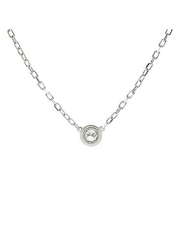 Cartier Cartier Damour Necklace SM Small Model White Gold (18K) Diamond Men,Women Fashion Necklace (Silver) (view 2)