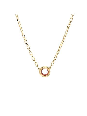 Cartier Cartier Damour Pink Sapphire Necklace Pink Gold (18K) Sapphire Men,Women Fashion Necklace (Pink Gold) (view 2)