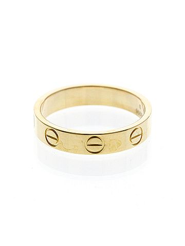 Cartier Cartier Mini Love Ring Yellow Gold (18K) Fashion No Stone Band Ring Gold (view 2)