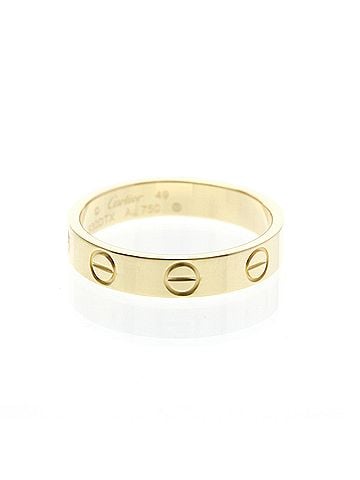 Cartier Cartier Mini Love Ring Yellow Gold (18K) Fashion No Stone Band Ring Gold (view 1)