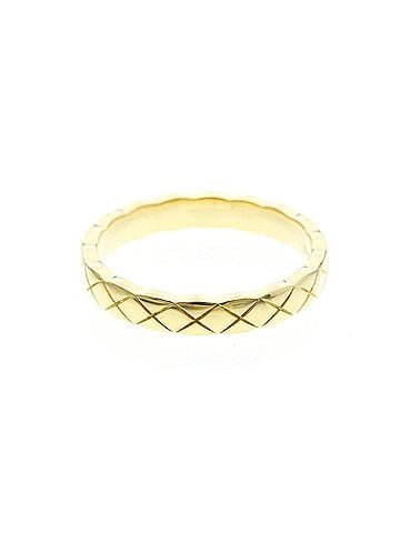 Chanel Chanel Coco Crush Ring Mini Model J11794 Yellow Gold (18K) Fashion No Stone Band Ring Gold (view 2)