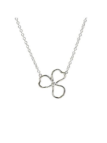 Tiffany & Co. Tiffany Open Paper Diamond Necklace Platinum Diamond Men,Women Fashion Necklace (Silver) (view 2)