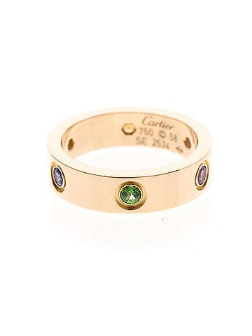 Cartier Cartier Love Ring Multistone Pink Gold (18K) Fashion Amethyst,Citrine,Garnet,Sapphire Band Ring Pink Gold (view 1)