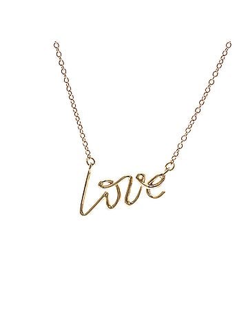 Tiffany & Co. Tiffany Graffiti Love Necklace Pink Gold (18K) No Stone Men,Women Fashion Necklace (Pink Gold) (view 1)