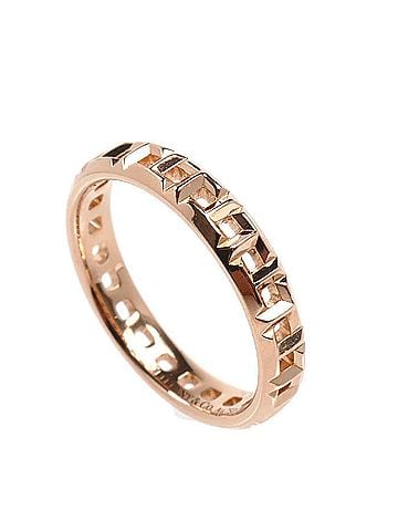 Tiffany & Co. TIFFANY&Co. Tiffany & Co. 18KPG Pink Gold T True Ring (2.8g) Women's (view 2)