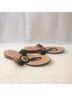 Jack Rogers 100% Leather Animal Print Green Gold Sandals Size 9 1/2 - photo 4