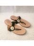 Jack Rogers 100% Leather Animal Print Green Gold Sandals Size 9 1/2 - photo 7