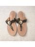 Jack Rogers 100% Leather Animal Print Green Gold Sandals Size 9 1/2 - photo 3