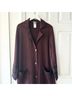 Magic Stripes Burgundy Gray Denim Jacket Size M - photo 9