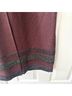 Magic Stripes Burgundy Gray Denim Jacket Size M - photo 6
