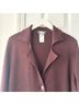 Magic Stripes Burgundy Gray Denim Jacket Size M - photo 11