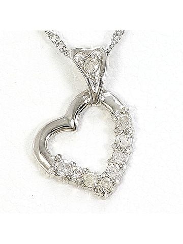Unbranded PT1000 Platinum / PT850 Necklace with 0.10 ct Diamond, Total Weight 1.4g, 42cm, Like New Condition (view 1)