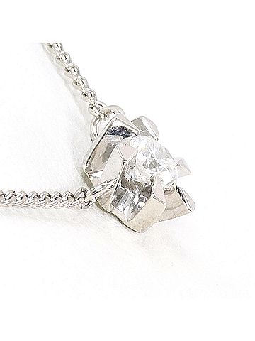 Unbranded PT850 Platinum Necklace with 0.16 ct Diamond, Total Weight 2.3g, 41cm, Like New Condition. (view 2)