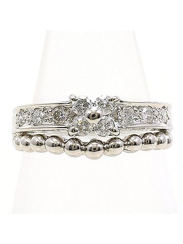 Unbranded PT900 Platinum Ring with 0.20ct Diamond, Total Weight 2.9g, Like New Condition. (view 1)