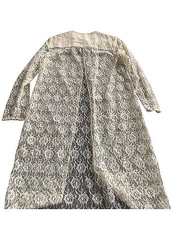 Toni Todd Vintage Sheer Lace Duster Cardigan Coat (view 2)